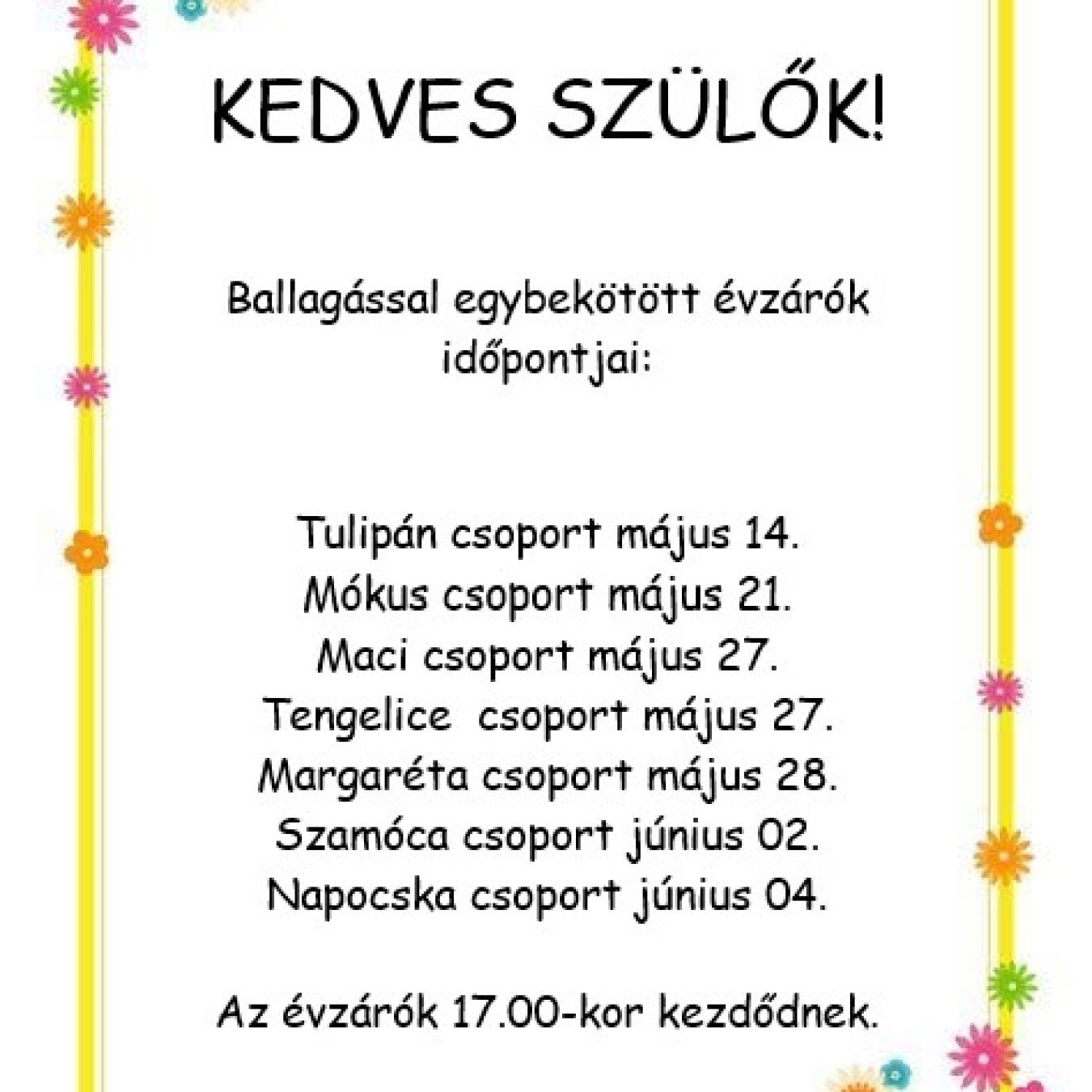 Évzárók